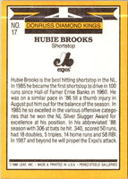 1987 Donruss Super Diamond Kings Hubie Brooks #17