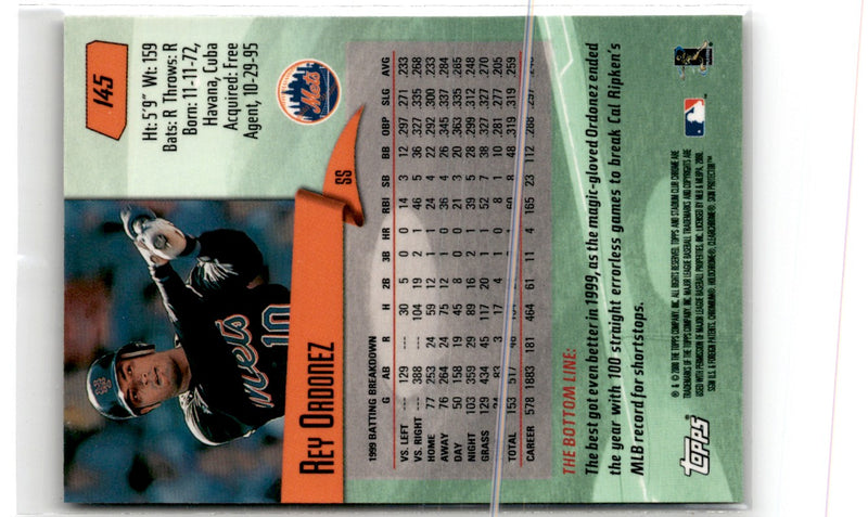 2000 Stadium Club Rey Ordonez