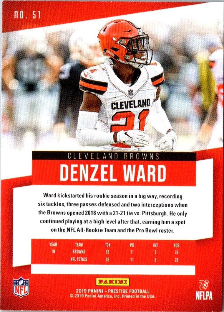 2019 Panini Prestige Denzel Ward