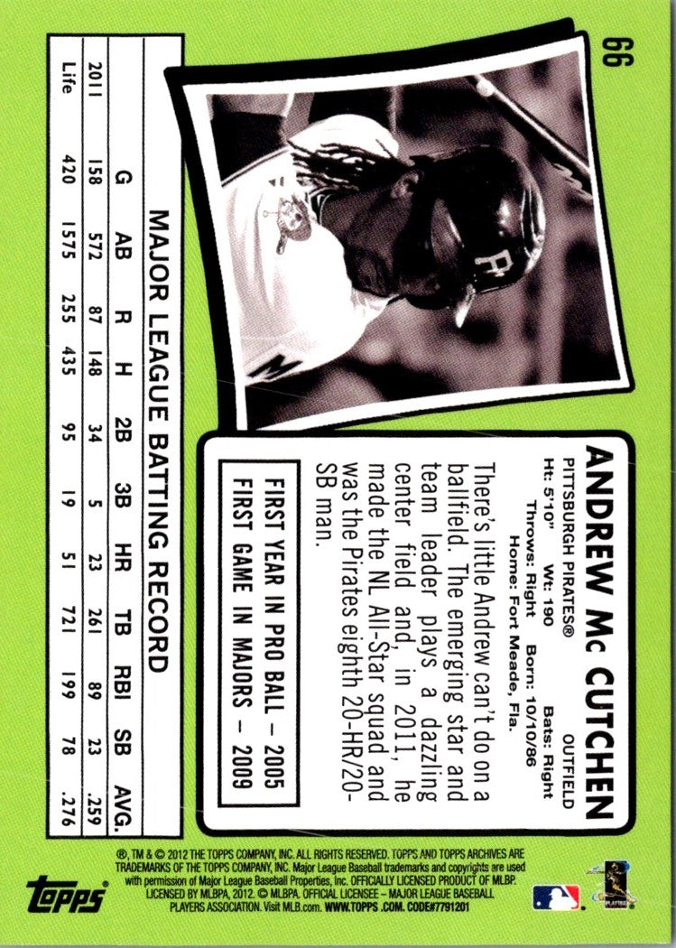 2012 Topps Archives Andrew McCutchen