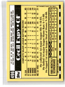 1990 Topps Tiffany Cecil Espy