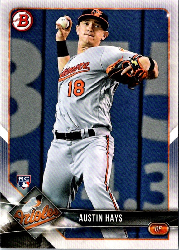 2018 Bowman Austin Hays #46 Rookie