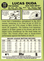 2016 Topps Heritage Lucas Duda #249