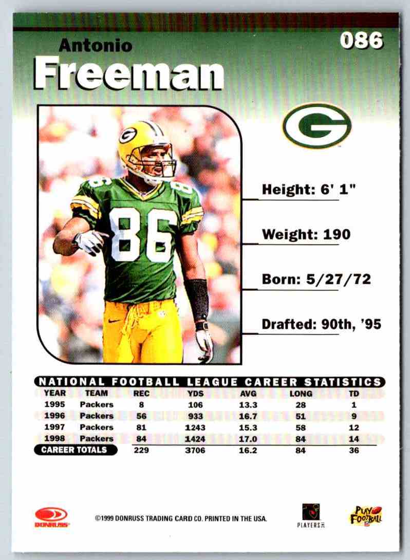 1999 Donruss Elite Antonio Freeman