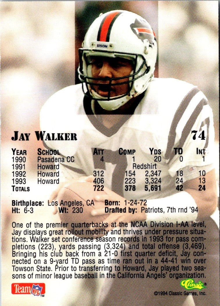 1994 Classic NFL Draft Jay Walker