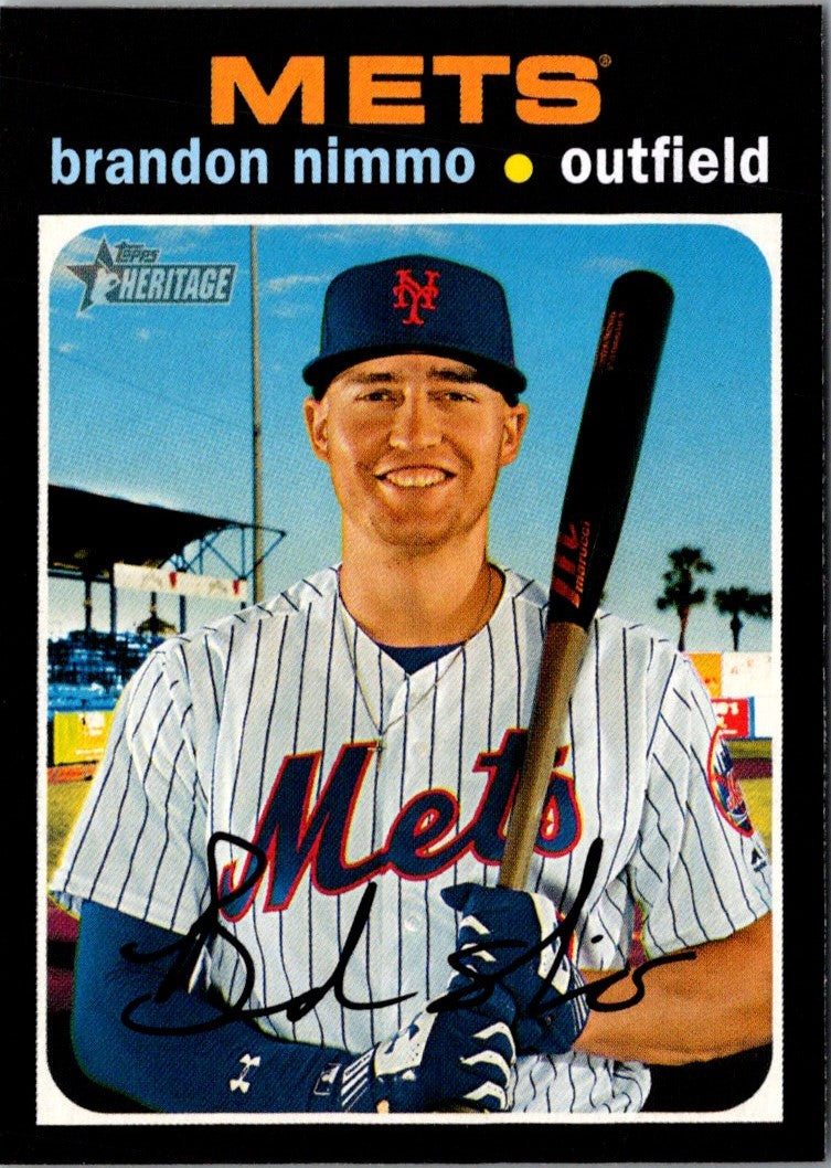 2020 Topps Heritage Brandon Nimmo