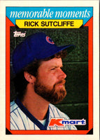 1988 Topps Kmart Memorable Moments Rick Sutcliffe #30