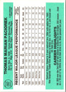 1984 Donruss Tom Paciorek