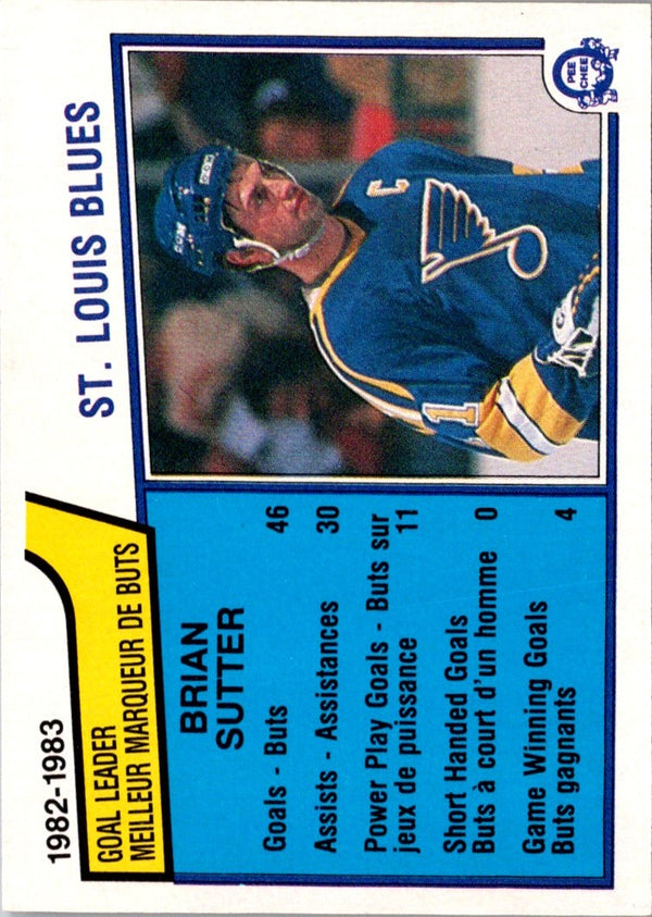 1983 O-Pee-Chee Brian Sutter #308