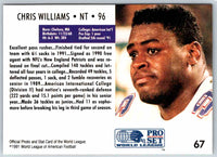 1991 Proset World League Chris Williams #67