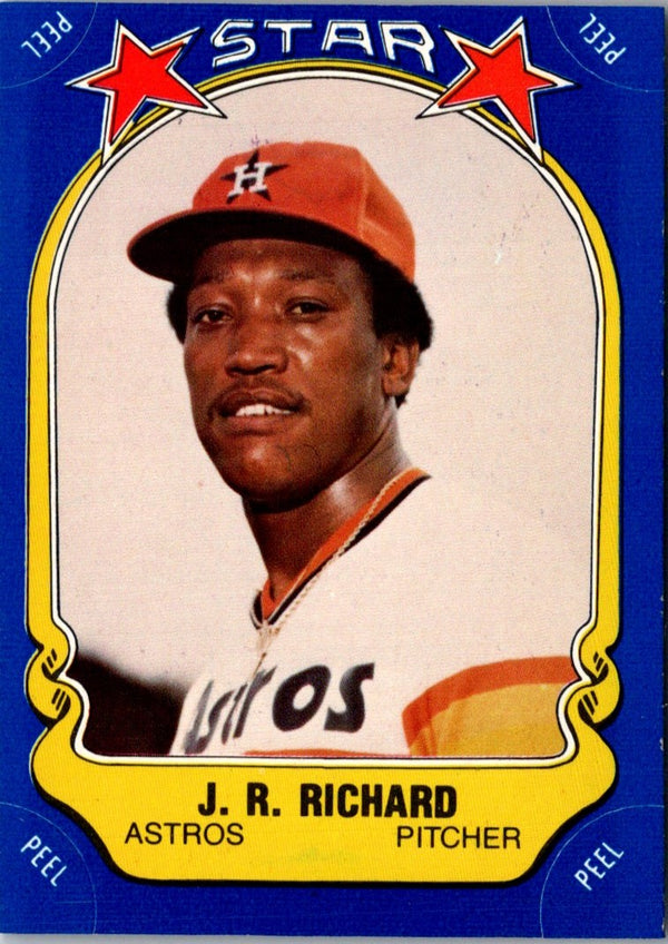 1981 Fleer Star Stickers J.R. Richard #44