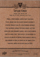 2012 Upper Deck Taylor Knox