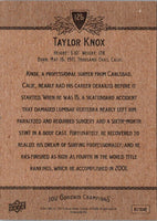 2012 Upper Deck Taylor Knox #125