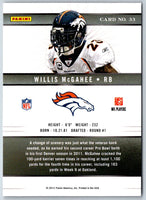 2011 Panini Adrenalyn XL Willis McGahee #100