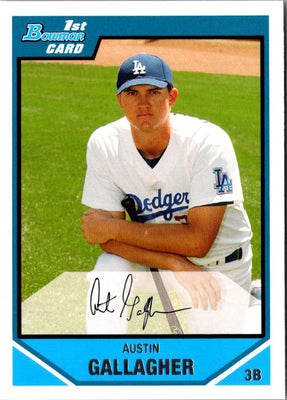 2007 Bowman Draft Picks & Prospects Chrome Austin Gallagher #BDPP21