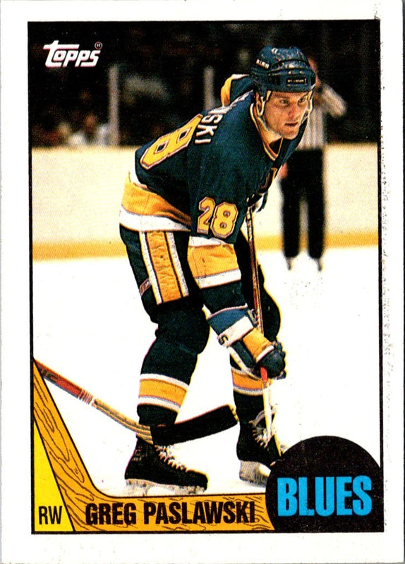 1987 Topps Greg Paslawski #10 Rookie