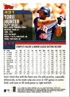 2000 Topps Torii Hunter #431
