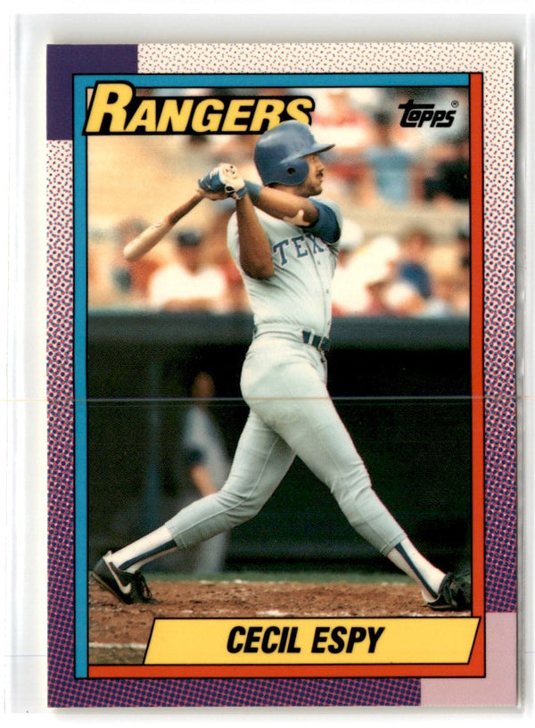 1990 Topps Tiffany Cecil Espy #496