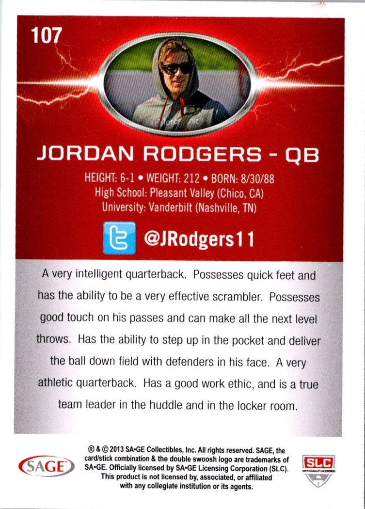 2013 SAGE HIT Jordan Rodgers