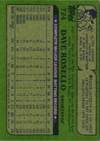 1982 Topps Dave Rosello #724