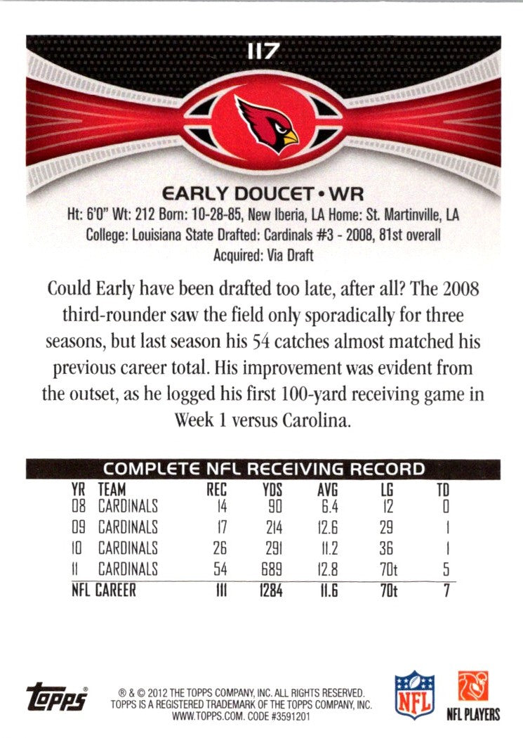 2012 Topps Early Doucet