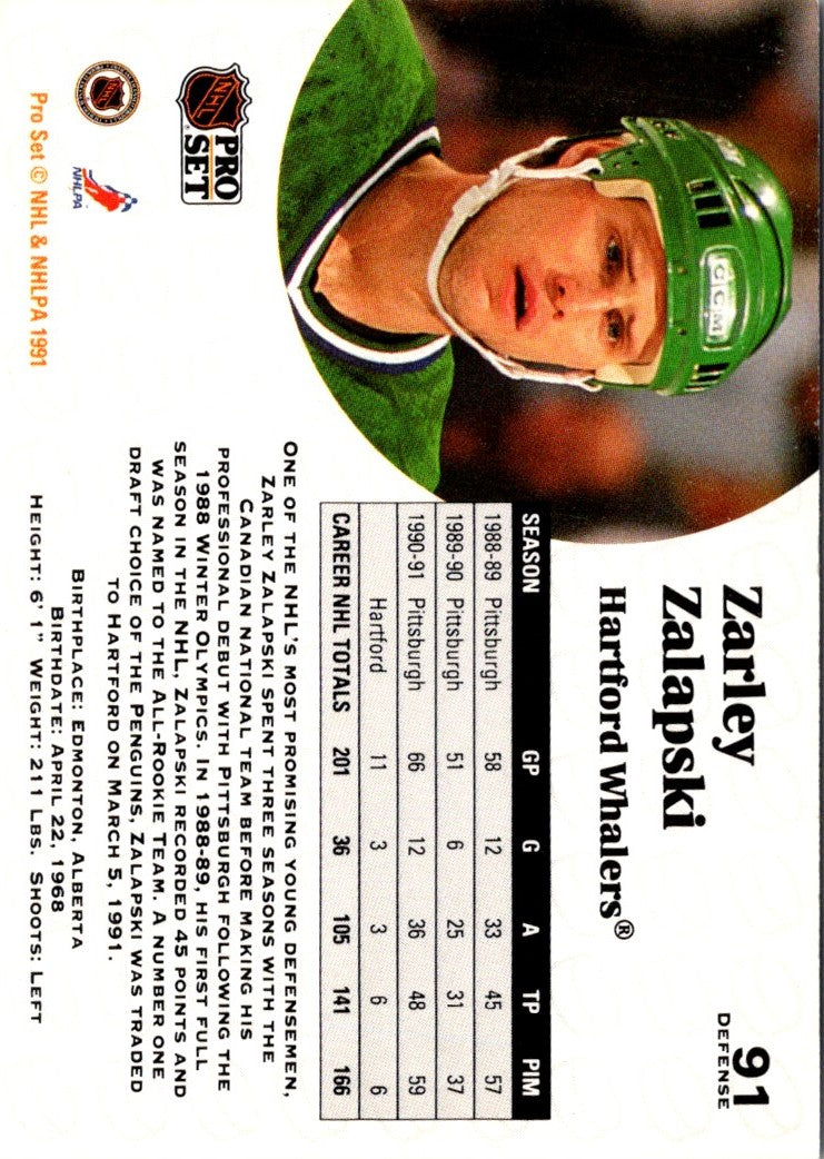 1991 Pro Set Zarley Zalapski