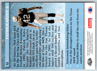 1993 Upper Deck Patrick Bates #12 Rookie