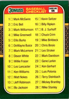 1987 Donruss The Rookies Checklist 1-56 #56