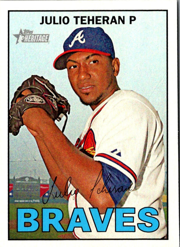 2016 Topps Heritage Julio Teheran #417