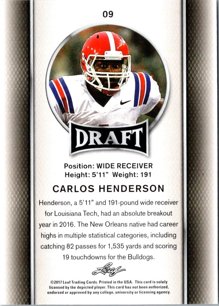 2017 Leaf Carlos Henderson