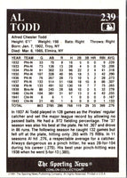 1991 Conlon Collection TSN Al Todd #239