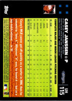 2007 Topps Updates & Highlights Casey Janssen #UH115