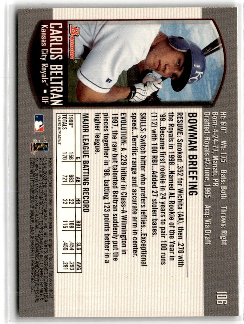 2000 Bowman Carlos Beltran