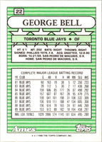 1990 Topps Ames All-Stars George Bell #22