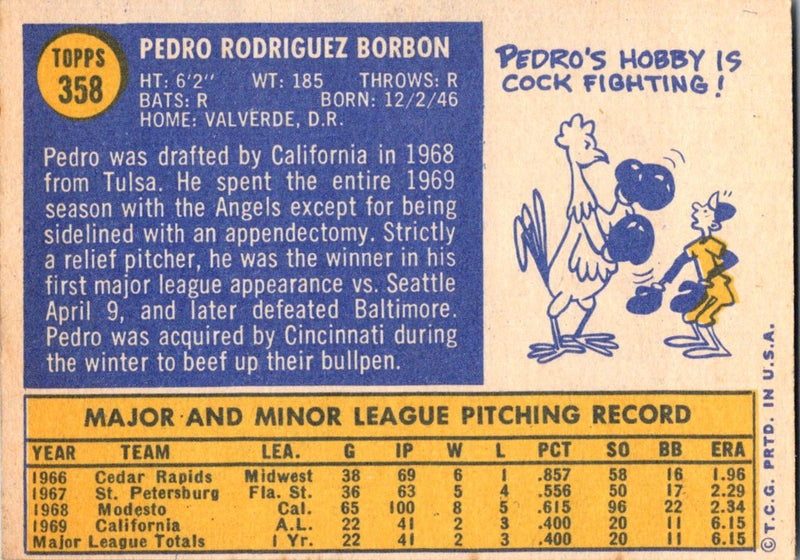 1970 Topps Pedro Borbon