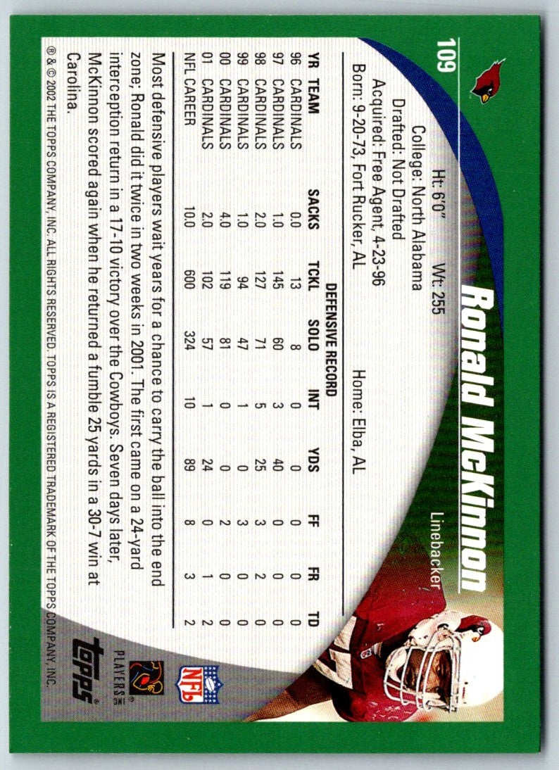 2002 Topps Ronald McKinnon