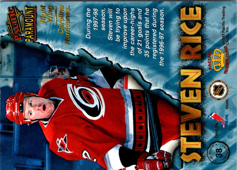 1997 Pacific Paramount Steven Rice