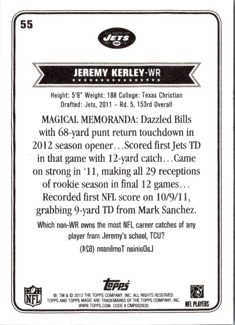 2012 Topps Magic Jeremy Kerley
