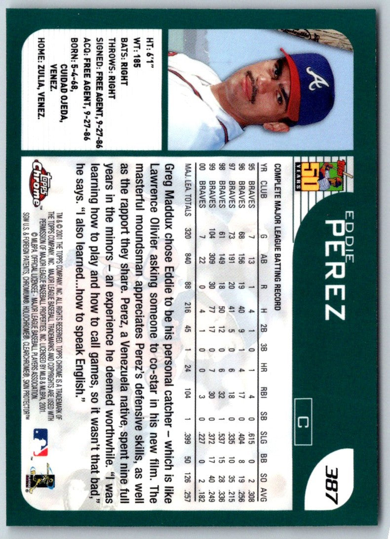 2001 Topps Chrome Eddie Perez