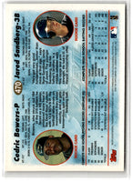 1997 Topps Cedrick Bowers/Jared Sandberg #470 Rookie