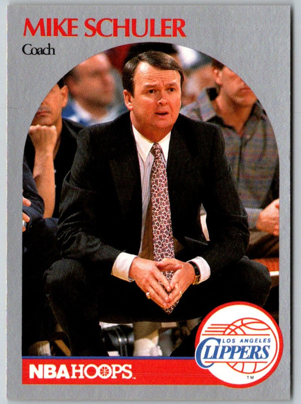 1990 Hoops Mike Schuler #316 Rookie