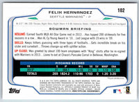 2014 Bowman Felix Hernandez #102