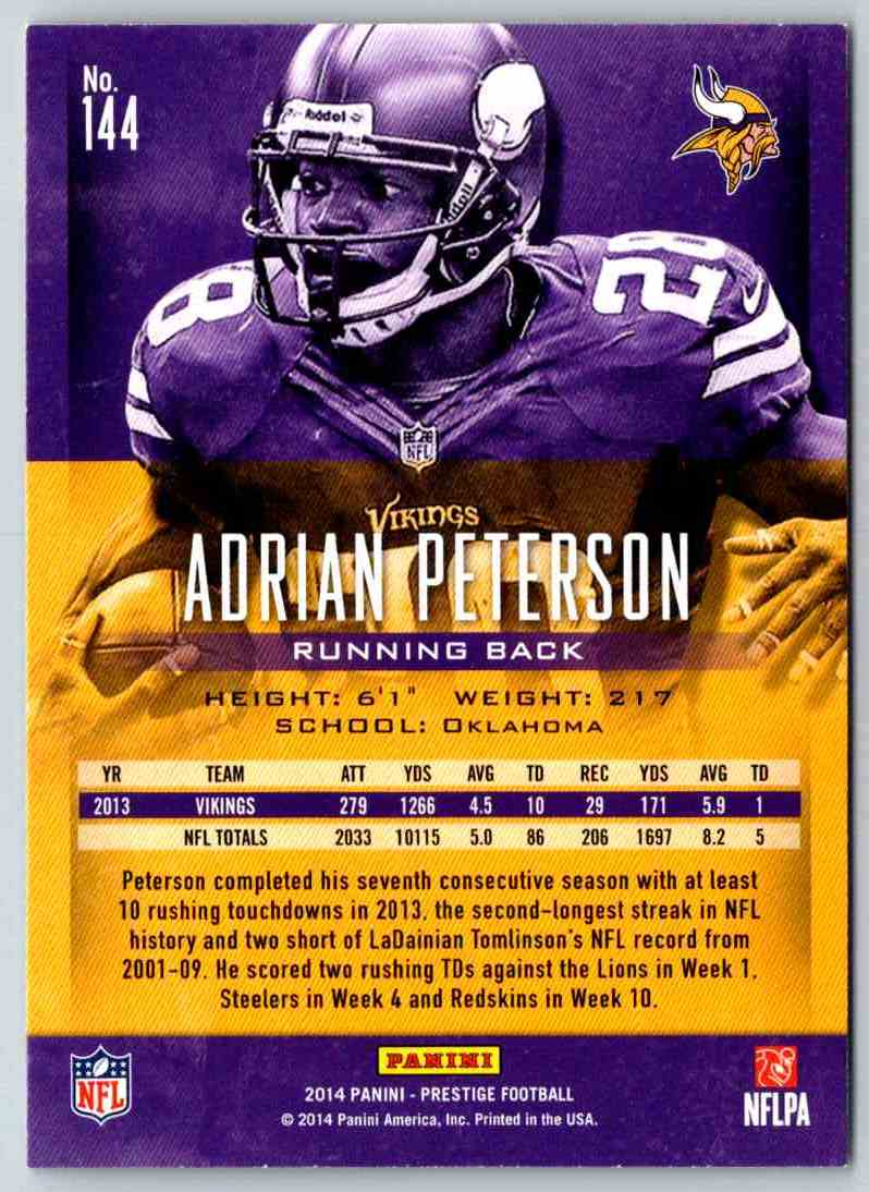 2014 Prestige Adrian Peterson