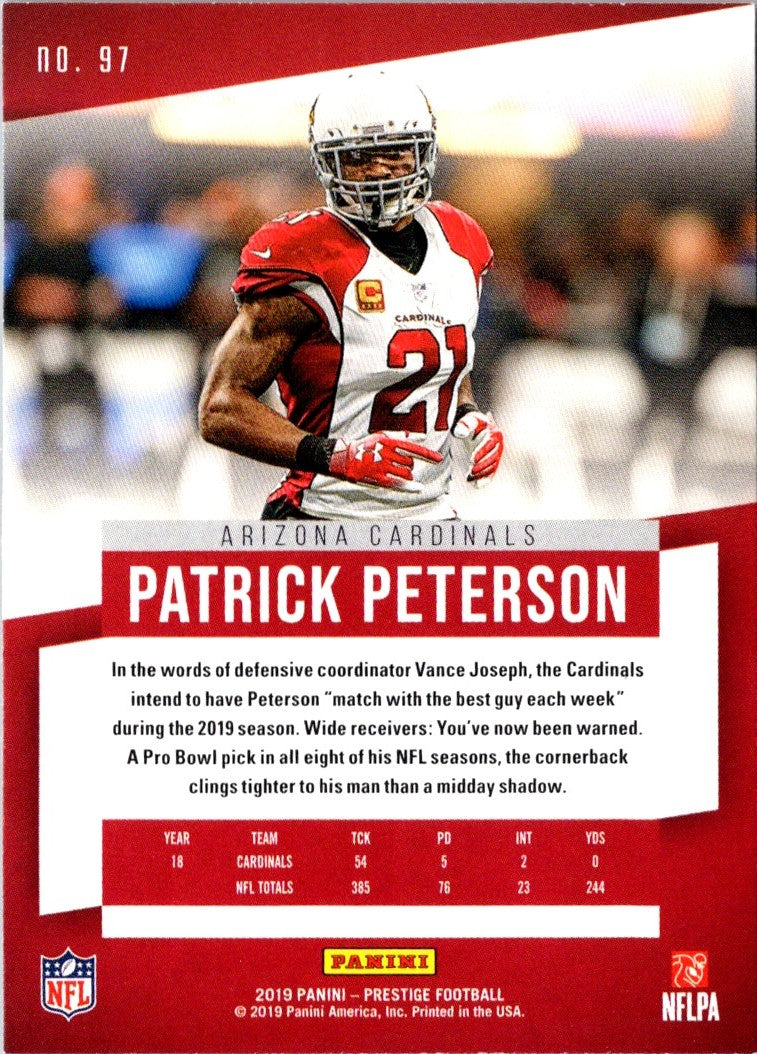 2019 Panini Prestige Patrick Peterson