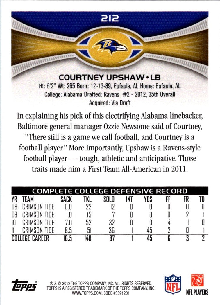 2012 Topps Courtney Upshaw