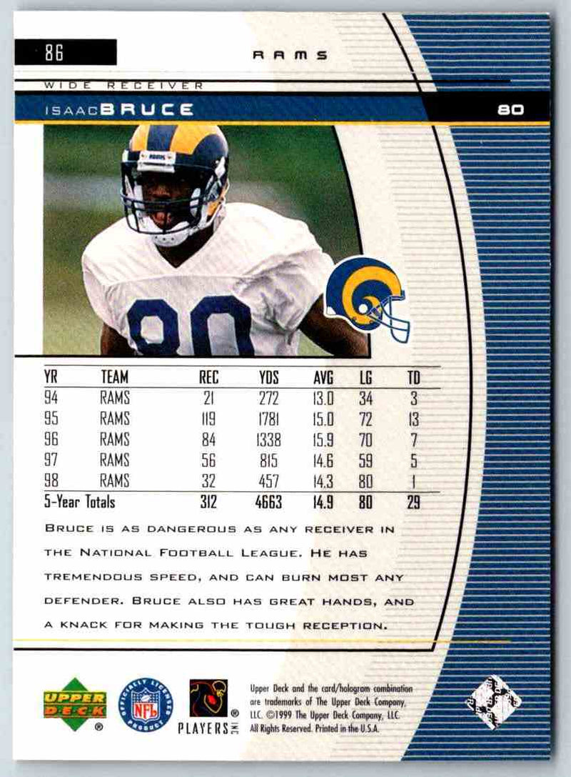 1999 Upper Deck Black Diamond Isaac Bruce