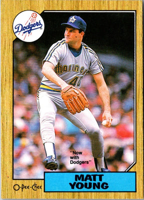 1987 O-Pee-Chee Matt Young #19