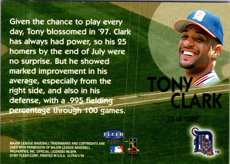 1997 Fleer Tony Clark