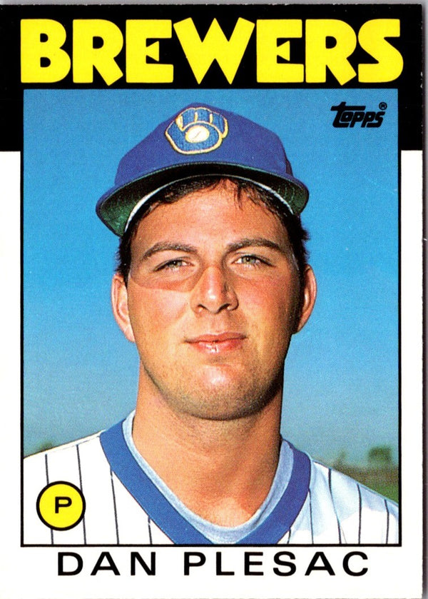 1986 Topps Traded Dan Plesac #87T