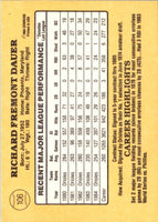 1985 Donruss Rich Dauer #106
